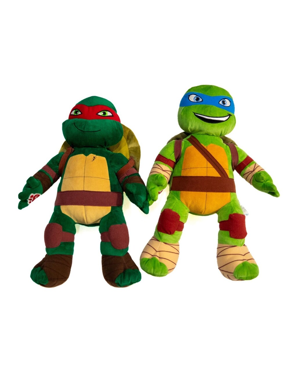 Build a Bear TMNT Teenage Mutant Ninja Turtles Leonardo / Raphael 18" Plush BAB
